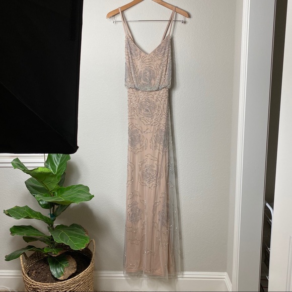 Adrianna Papell Dresses & Skirts - New! Adrianna Papell Blouson beaded gown